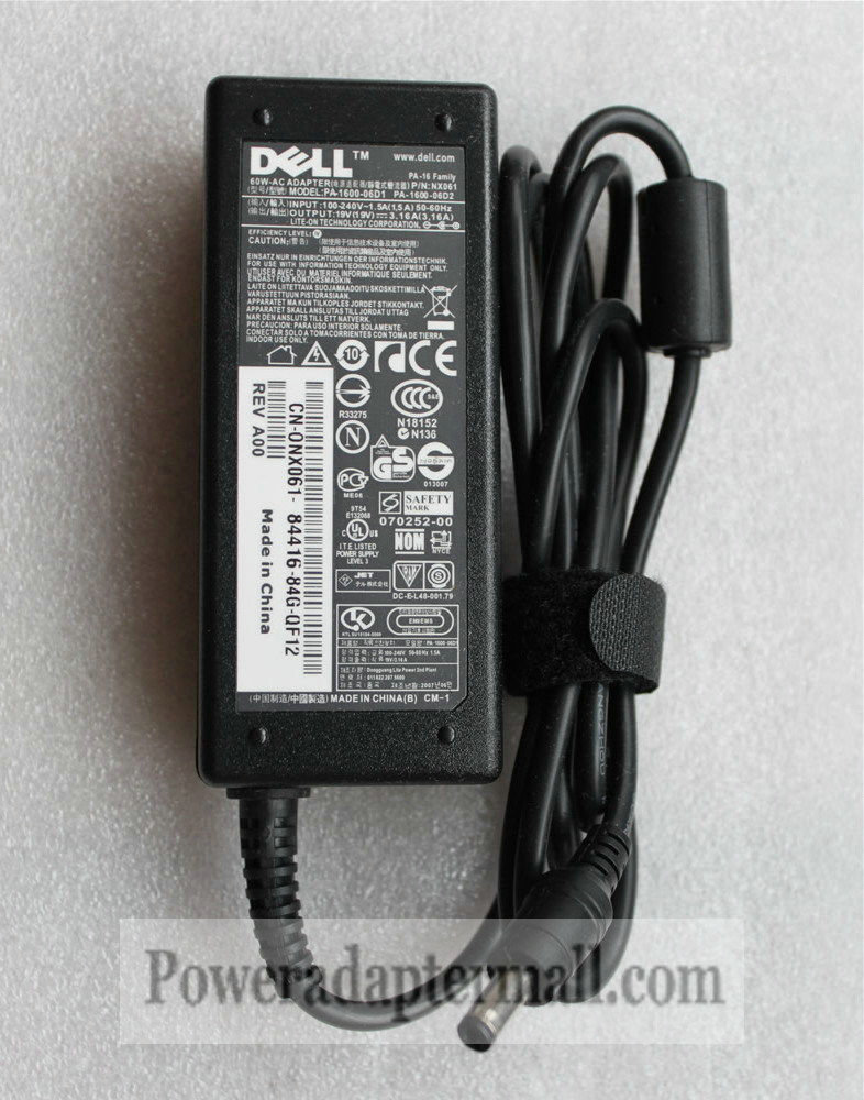 19V 3.16A DELL LATITUDE D100L ADP-150BB 60W AC Adapter charger